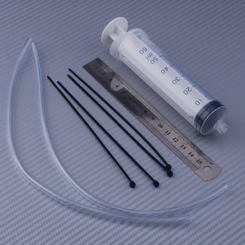 

beler Motorcycle Car Adjust Fork 60ml Oil Tool Kit Gauge Suspension Level Tuning Manual Syringe Shock Adjuster Ruler Sag Seal