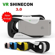 Shinecon VR Virtual Reality 3D Glasses,Head Mount VR BOX 3.0 for Xiaomi Redmi Note 3 Pro for Huawei Mate 8 for samsung iphone
