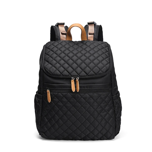 Сумка для подгузников, модный подгузник для мам, брендовый детский дорожный рюкзак, органайзер для кормления, для коляски - Цвет: Black