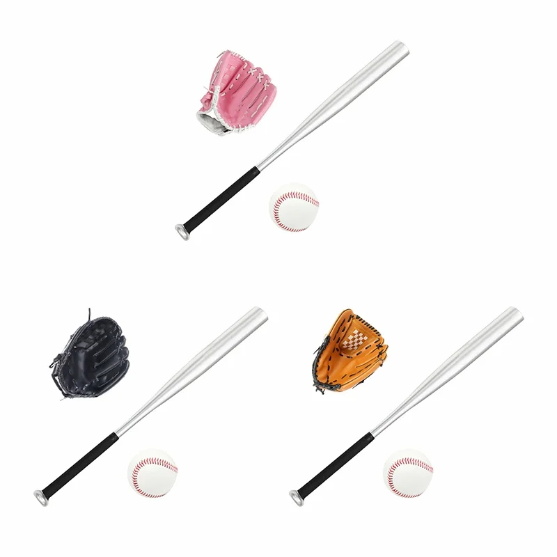 

1Set Healthy Sport Soft Baseball Bat Glove And Fitness Ball Set For Kids 61cm Softball Glove For Children Educational Sports