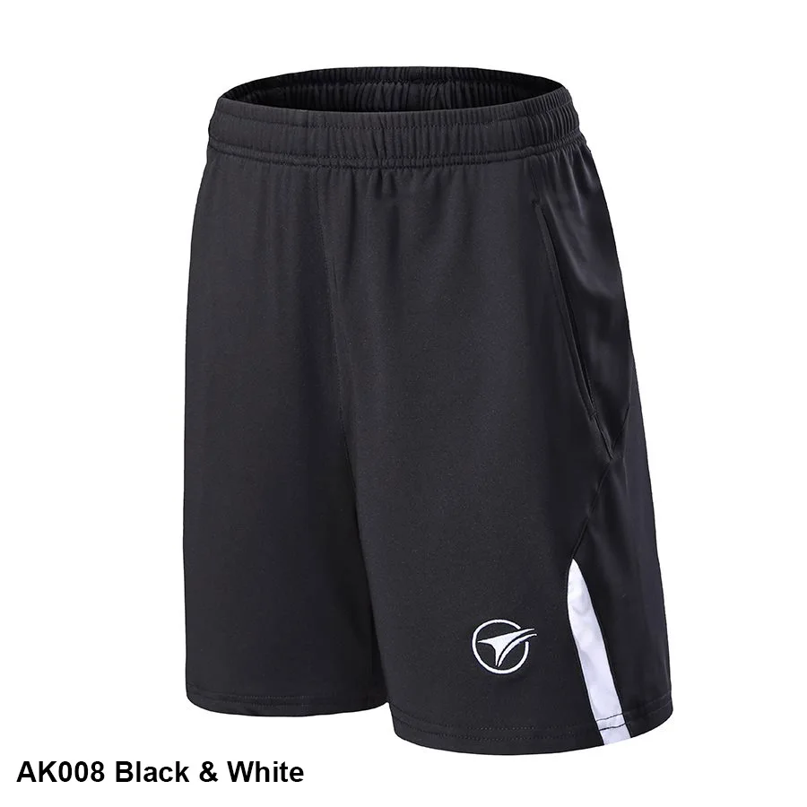 Ak008 white Новинка, быстросохнущие мужские спортивные шорты для бега, женские шорты для игры в теннис, бадминтон, настольный теннис, шорты для бега, фитнеса, спортзала, тренировок - Цвет: Ak008 white