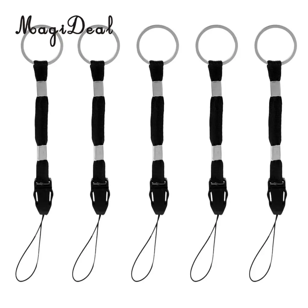 MagiDeal 5pcs Hand Wrist Strap Cord Paracord Lanyard for Flashlight Torch Camera