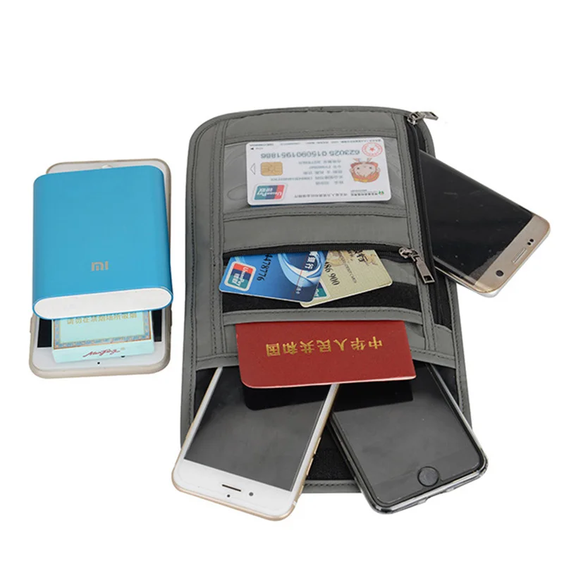 BISI GORO чехол для паспорта и путешествий, держатель для карт, держатель для удостоверения личности, висящий на шее клатч для хранения денег, сумка для путешествий, многофункциональная посылка для кредитных карт