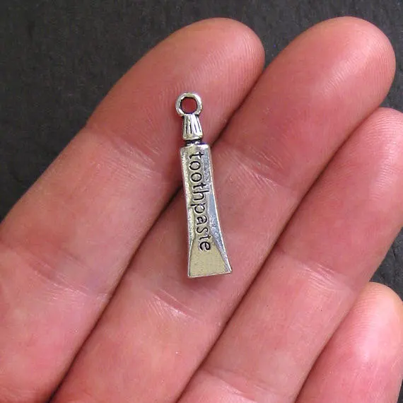 

10pc/lot 28*5mm antique silver charms tone toothpaste Exquisite charms pendant for diy charm pendant necklace jewelry making
