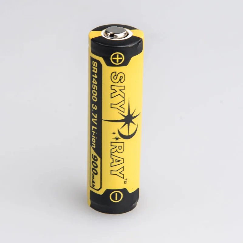 2 шт./лот Skyray 3 7 V 900mAh 14500 AA литий ионная аккумуляторная батарея с защищенной платой