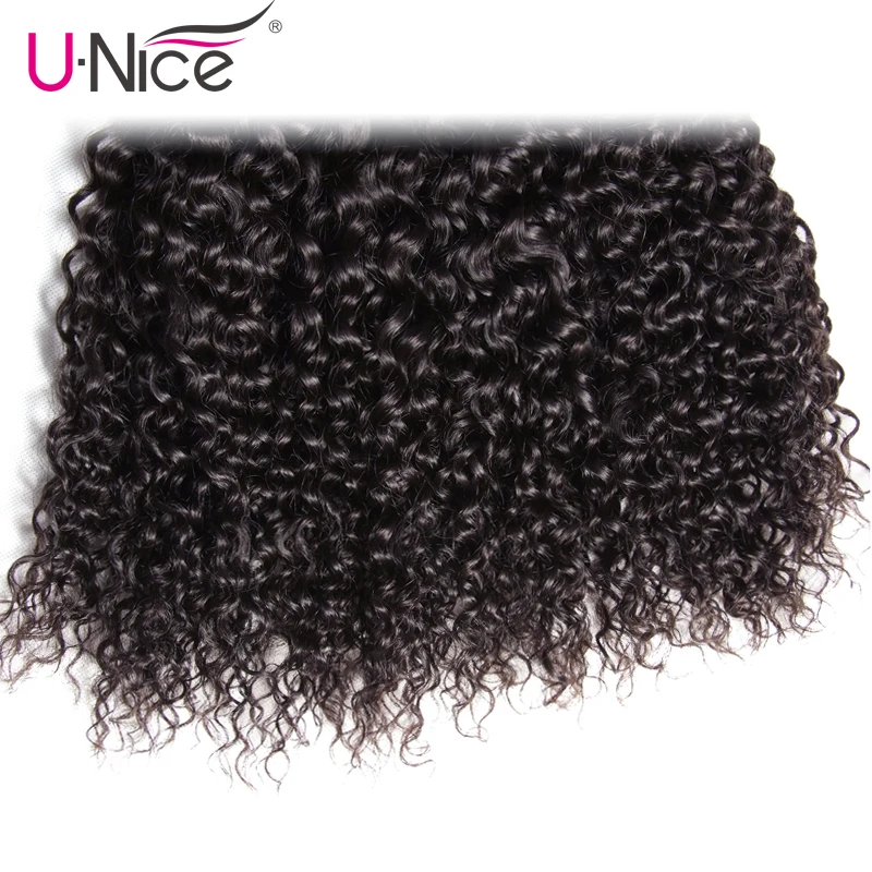 Волосы UNICE компания монгольская причудливая завивка волосы 3 Связки человеческих волос расширение 8-26 дюймов натуральный цвет Пучки Волос Remy