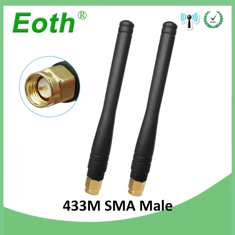 

20pcs 433MHz Antenna 3dBi SMA Male Connector 433 mhz Antennas antena Directional Waterproof Antenne Wireless Lorawan watermeter