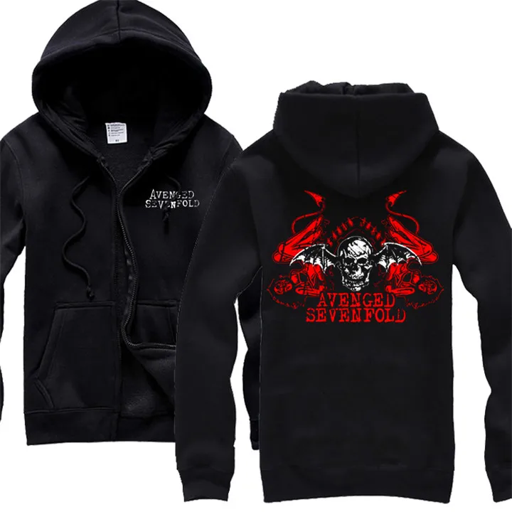 31 дизайн Harajuku череп Avenged Sevenfold A7X рок толстовки оболочка куртка панк тяжелый металл Толстовка молния флис sudadera - Цвет: 14