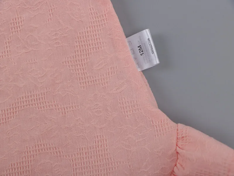 Ruffle Sleeve Lace Flowers Summer Kids Girl Blouses Tops Slub Cotton Baby Shirts for Children Clothing Girls Shirts Dress
