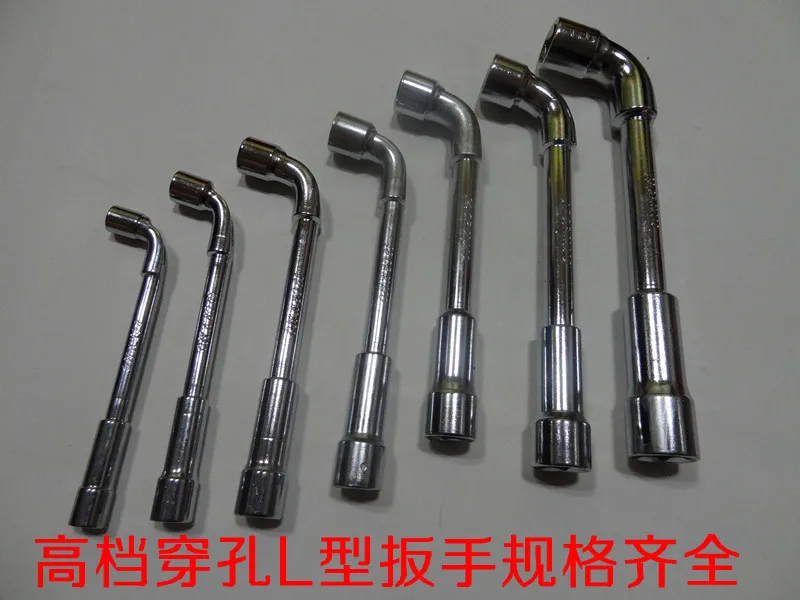 High Quality Double head L Type Sleeve Spanner Hex Socket Wrench Elbow Tool 