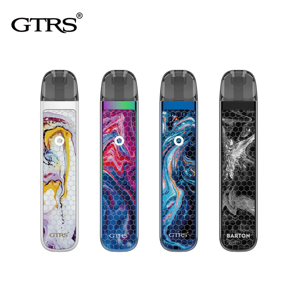 

Latest Original GTRS Barton Vape Pod built in 700mAh Battery 2ml Refillable Cartridge Tank Electronic Cigarette Kit