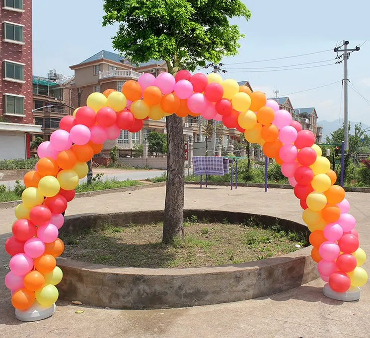 10 poles Wedding Balloon Arch Kit, Round Foil Balloon Stand, 7M Long