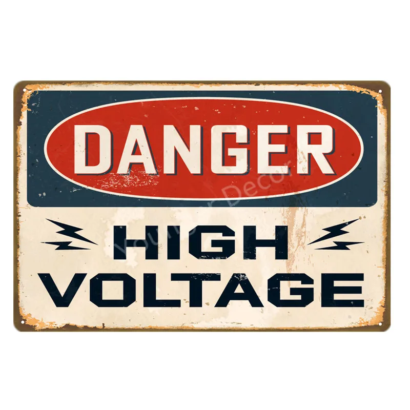 Metal Sign Plate Warn Reserve Parking Cave Wall Home Bar CLub Decor Handicapped