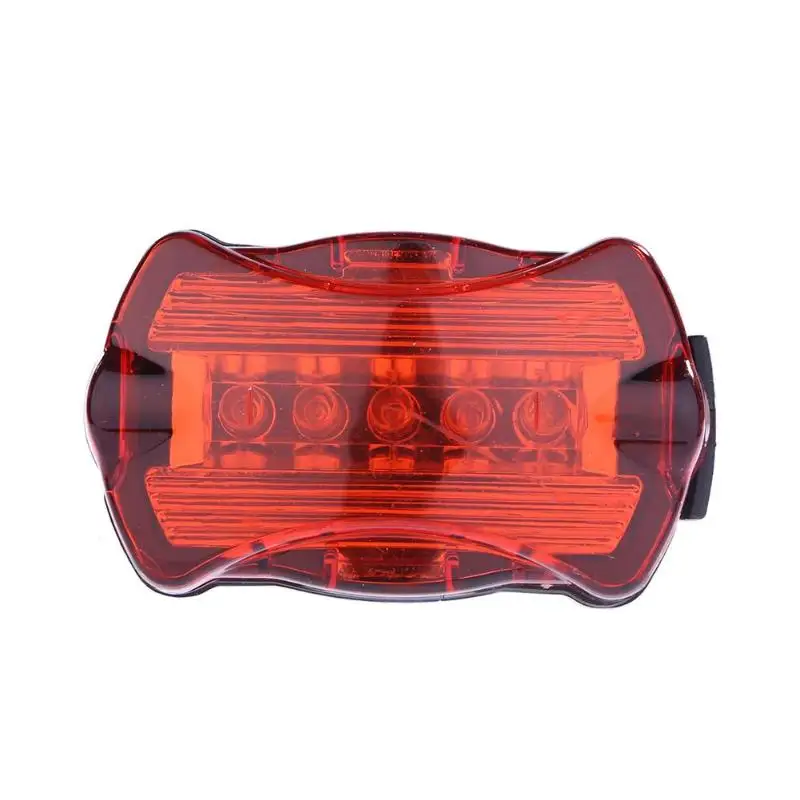 Perfect 5 LED Bicycle Light Bike Rear Tail light Red Warning Flashing Lights Waterproof Bike Taillight Lamps Torch 4