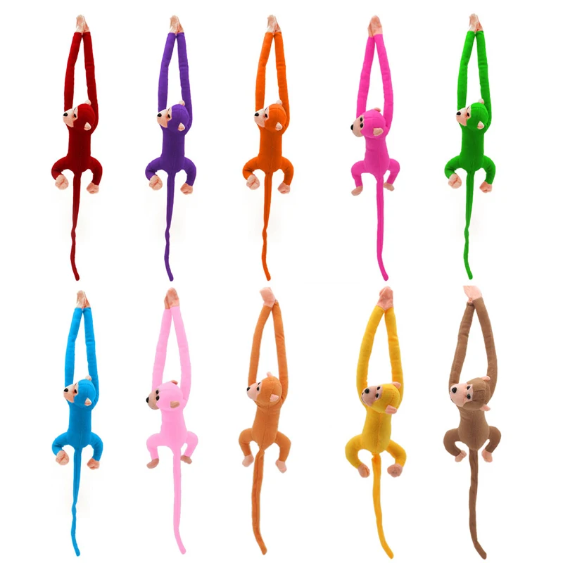 

2018 Cute Animal Long Arm Tail Cute Monkey Plush Toy Doll Curtain Decoration 60cm Mascot JUL26_17