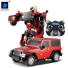 Big Hammer Jeep Transformation Robot RC Car Model Remote Control Vehicle Boys Toys Gift
