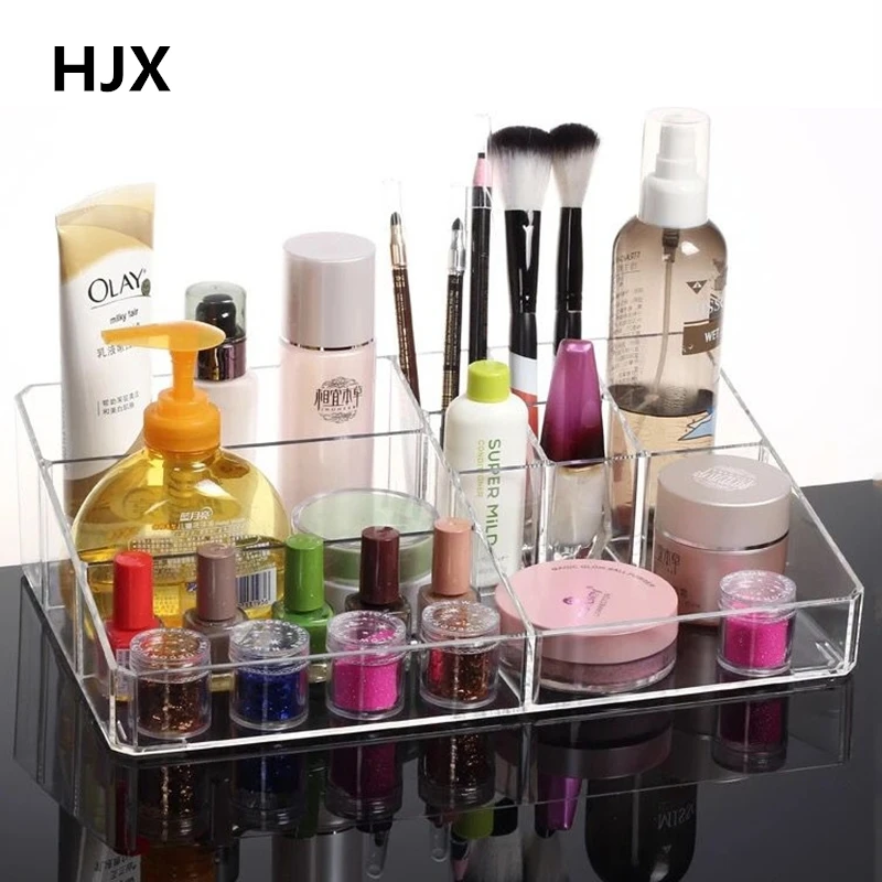 Acrylic Makeup storage box Organiser Cosmetic Brushes Eyebrow pencil