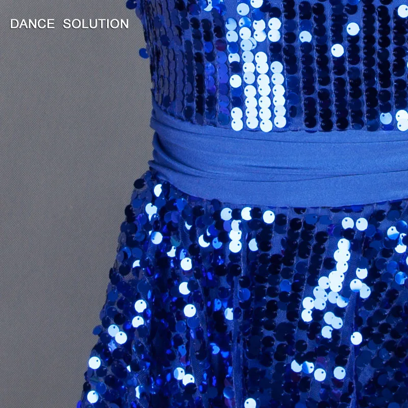 Fashion Sparkling Blue Sequin Dress 