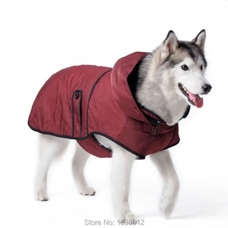 

Large Big Dog Clothes Warm Winter Jacket Coat Clothing For Golden Retriever Rottweiler Collie Tibetan mastiff With Leash Batton