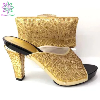 

New Italian Matching Shoes and Bag Set African Wedding Shoe and Bag Set Italy Shoe and Bag Set Women High Heels Sandal Sets