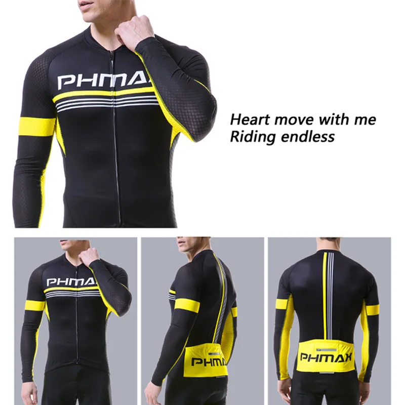 PHMAX Pro Велоспорт Джерси MTB велосипед спортивная одежда дышащий MTB Одежда для езды на велосипеде для человека быстросохнущая велосипедная одежда
