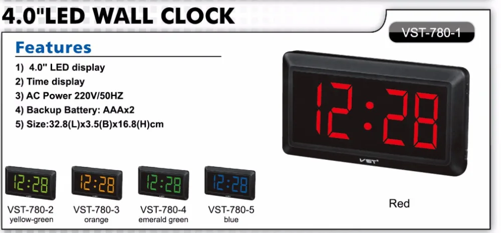 13 дюймов большой дисплей led настенные часы Led цифровые настольные часы Современные Новые Ac мощность цифровые настольные часы с вилкой США/ЕС