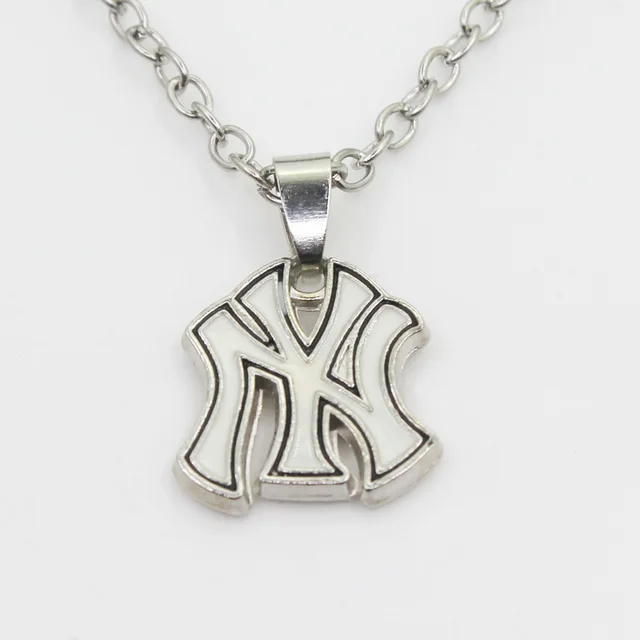 New Arrival 10pcs/lot NY Yankees Baseball Team Necklace Pendant With