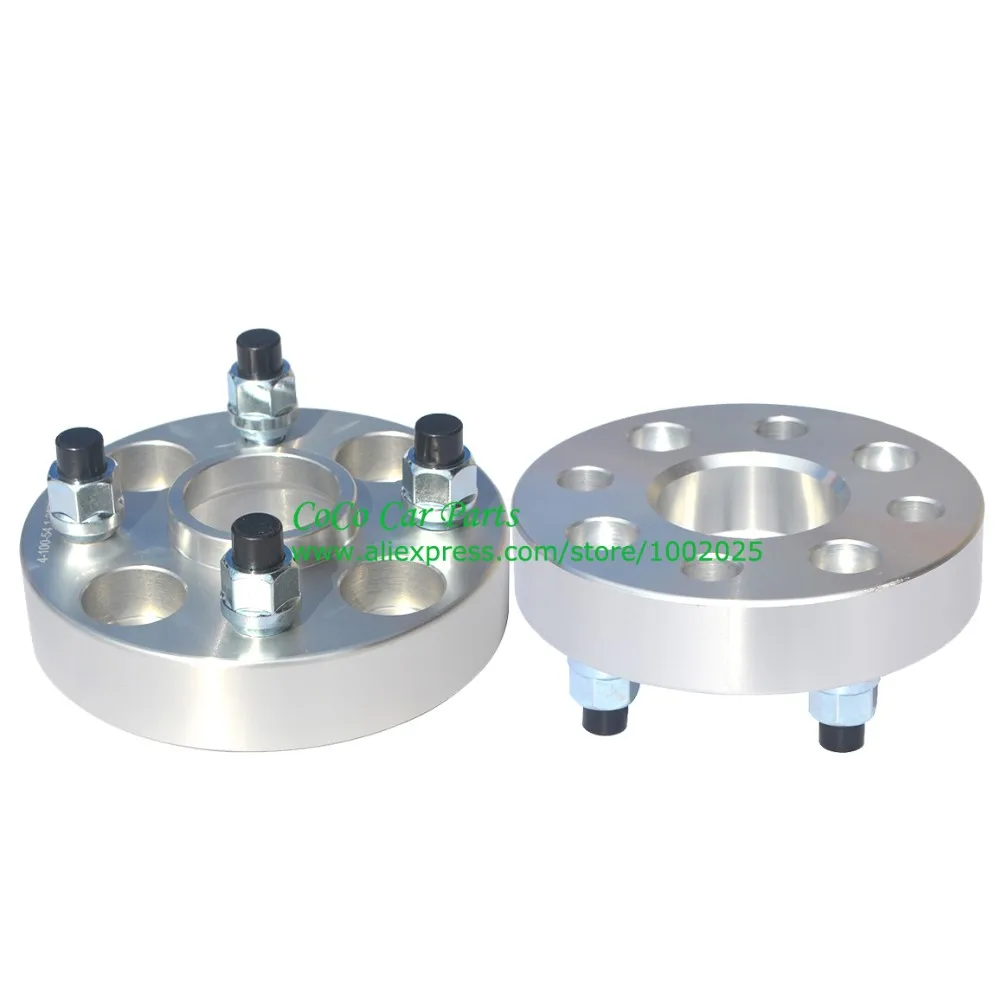 

2PCS 4x100-60.1 M12X1.5 Thick 20mm 25mm Hubcenteric Car Wheel Spacer Adapter For Renault- Captur Clio Secnic Megane Twingo Wind
