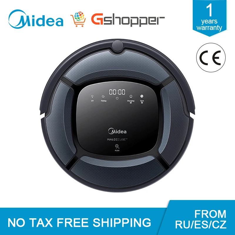 Умный робот пылесос Midea MR03 MR04 вместительный и швабра навигация Мощное всасывание