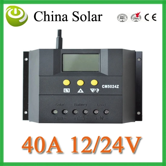 

40A 12/24V intelligent solar charge controller