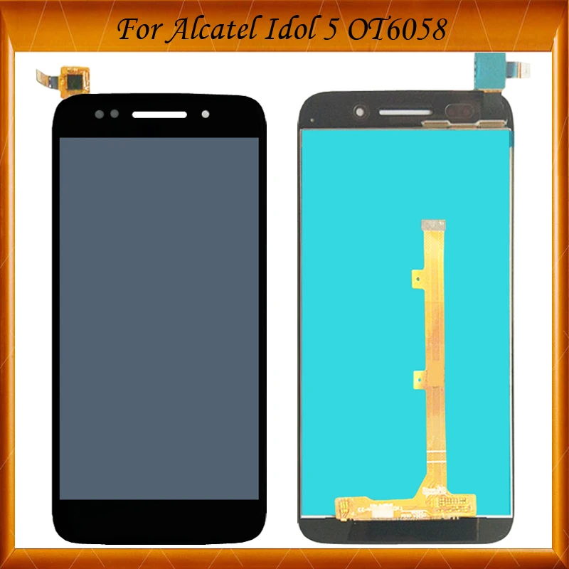 

100% Tested 5.2 inch For Alcatel One Touch Idol 5 ot6058 6058X 6058D 6058 LCD Display Touch Screen Digitizer Assembly