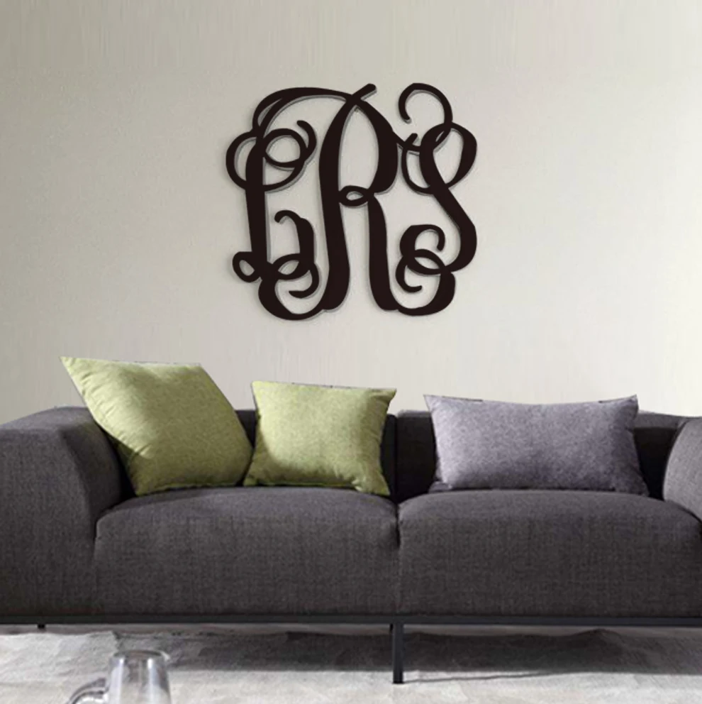 Custom Painted Letters Hanging Wall Decor Personalized Monogram 20