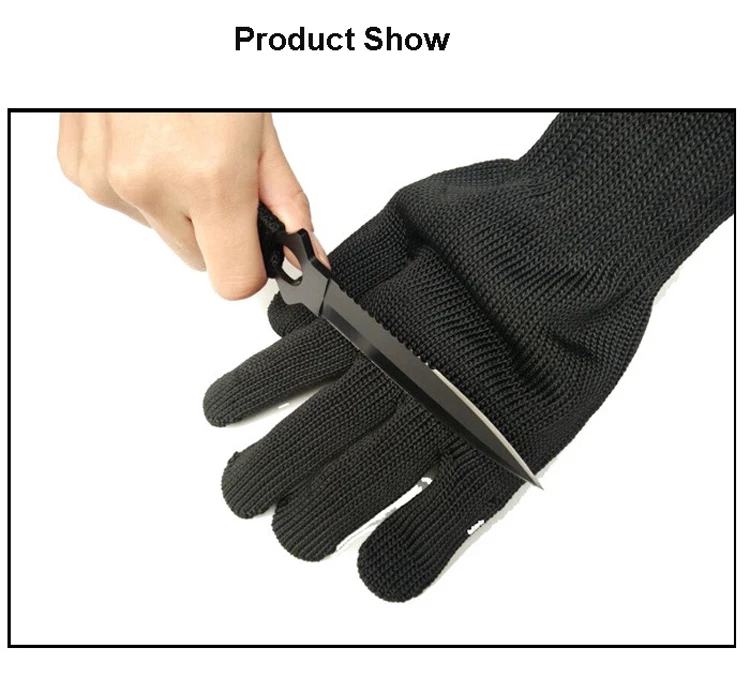 Защитные перчатки устойчивые к порезам защитные перчатки из нержавеющей стали проволока Мясник практичные 5 класс анти-резки перчатки 1/пара