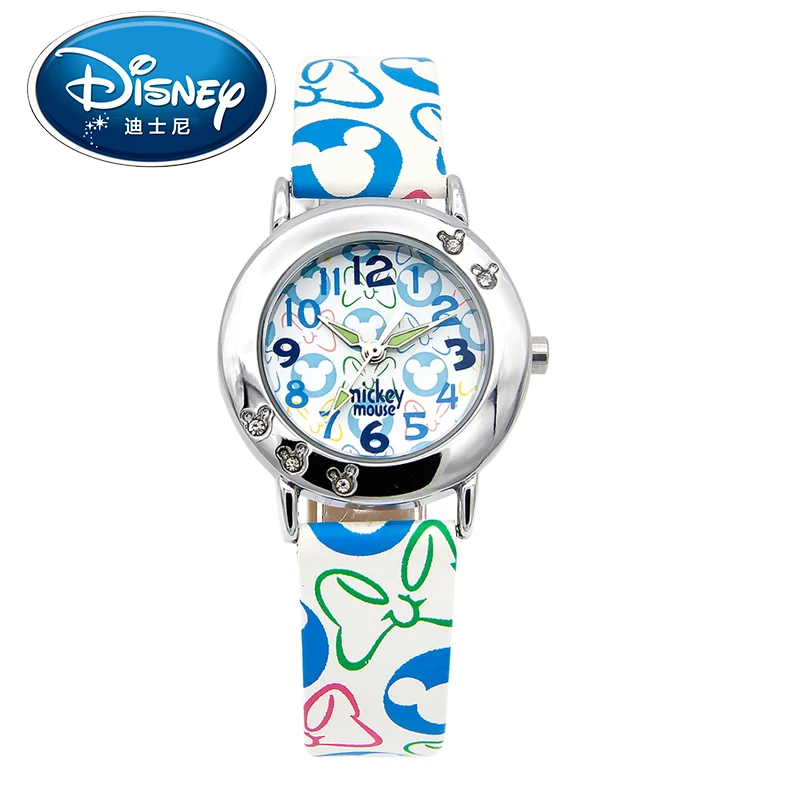 

2017 Disney Kids Watch Children Watch Fashion Simple Wristwatches Girls Mickey Mouse Gift Water Resisitant clock