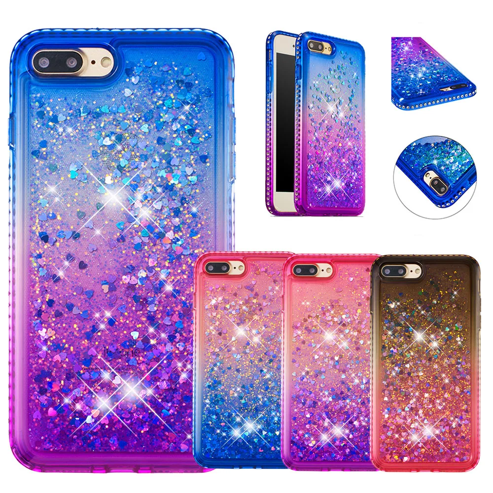 Glitter Liquid Case For iphone 6s case cute jewelry diamond colorful