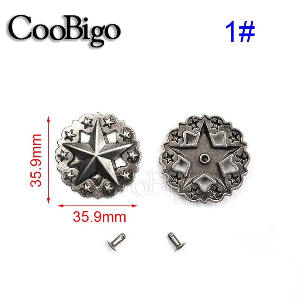 10 комплектов заклепочные шипы для Pewter в стиле панк рок одежды обуви сумок