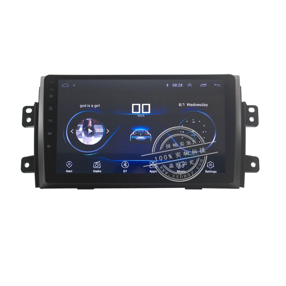 Top HACTIVOL 9" 1024*600 Quadcore android 9.1 car radio for Suzuki SX4 2011-2016 Fiat sedici 2006-2010 car DVD player gps navi Wifi 0