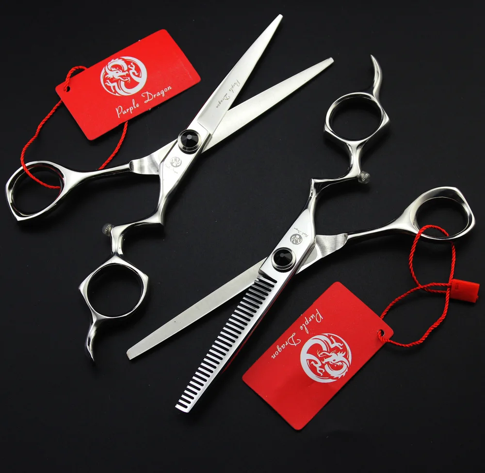 440C Zi 6.0 inch curved handle personality hairdressing barber scissors