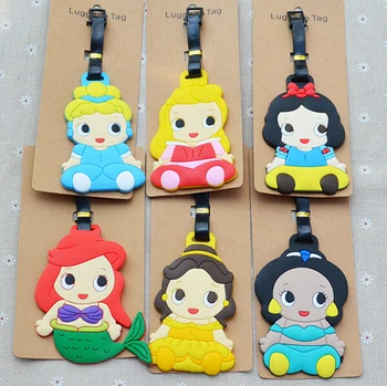 

IVYYE 1PCS Mermaid princess Anime Luggage Tag Bag Travel Accessories Suitcase ID Address Portable Tags Holder Baggage Labels New