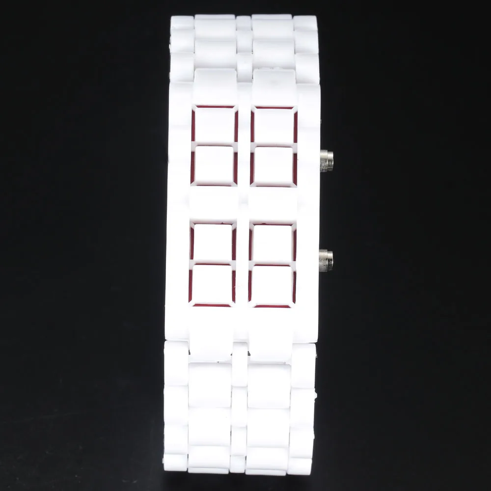 Новая мода Для мужчин Для женщин Лава Железный Samura светодиодный Безликий браслет часы наручные часы цифровые часы браслет случае Военная