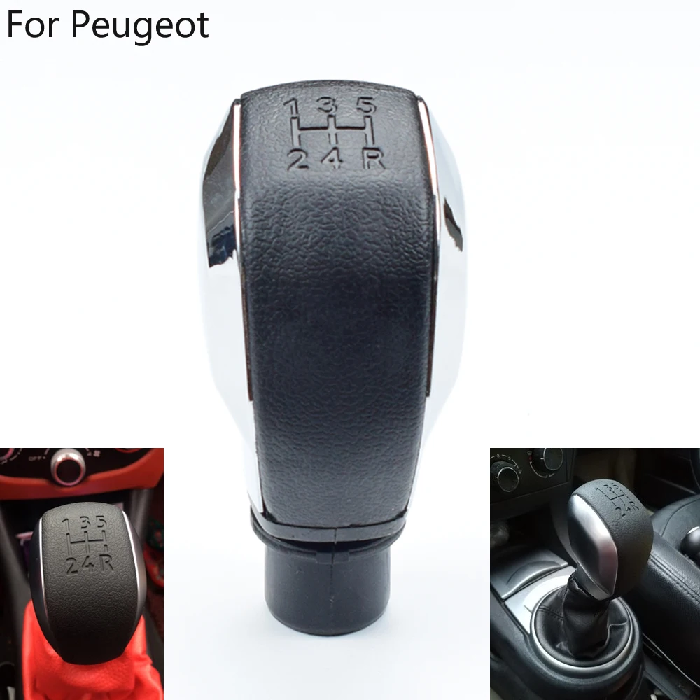 

Plastic 5 Speed Gear Shift Knob Head Ball For Citroen C2 C3 C4 Elysee For Peugeot 106 206 306 406 107 207 307 407 301 308 2008