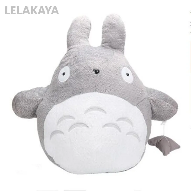

77cm Anime May Neighbor Totoro Plush Ghibli Cartoon Big Popular Gray Kids Bedroom Decoration Ragdoll Throw Pillow Stuffed Doll