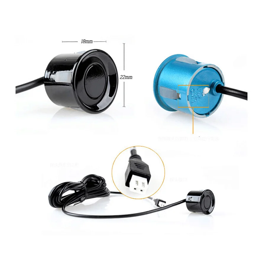 4PCS/Lot Reversing radar sensor Reversing radar probe Parking Sensors 6 colors for choose