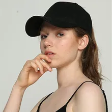 Хвост грязный булочки бейсболки женские Для мужчин летний солнцезащитный щит одноцветное уличной хип-хоп Повседневное K поп Бейсбол регулируемая крышка Hat