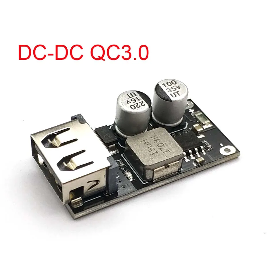 

DC-DC Step Down Buck Converter Charging Module USB 6-32V 9V 12V 24V to QC3.0 QC2.0 Fast Quick Charger 3V 5V 12V Circuit Board