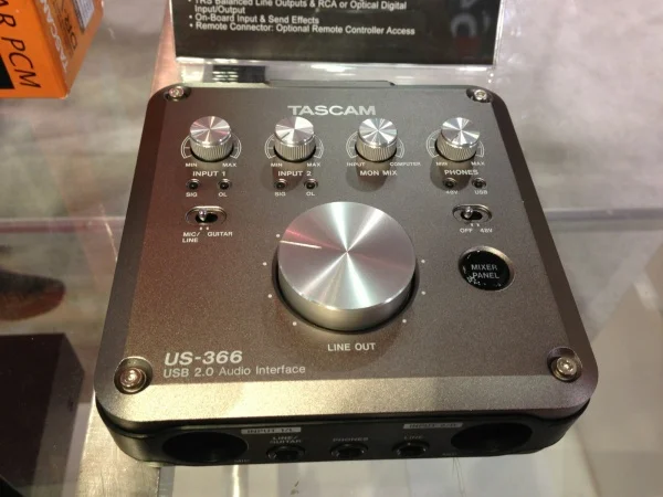 Tascam us-366 USB аудио интерфейс с бортовым микшер DSP 4 в 4 звуковая карта высокого качества HDDA Mic Pre-AMPS с оптическим портом