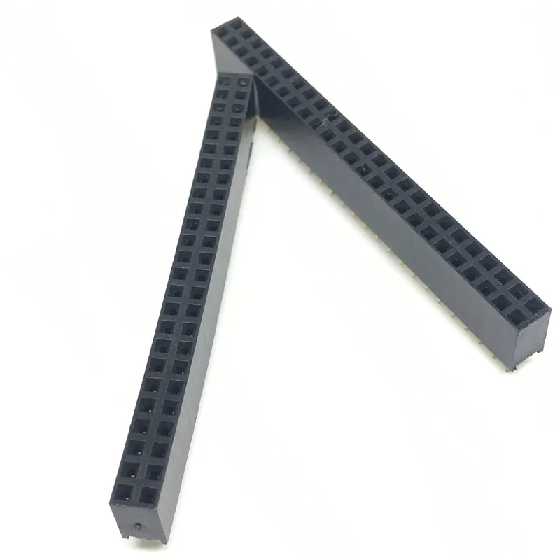 10 Pcs Per Lot 2.54mm 2x25 Pin 50 Pin Female Double Row Straight Pin Header Strip 4