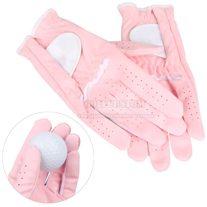 Custom logo Women Golf Gloves Breathable Left and Right Golf Glove Hand