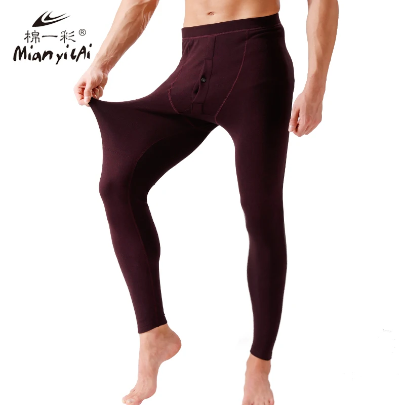 2016 New Winter Men Thermal Underwear Leggings Tight Men's