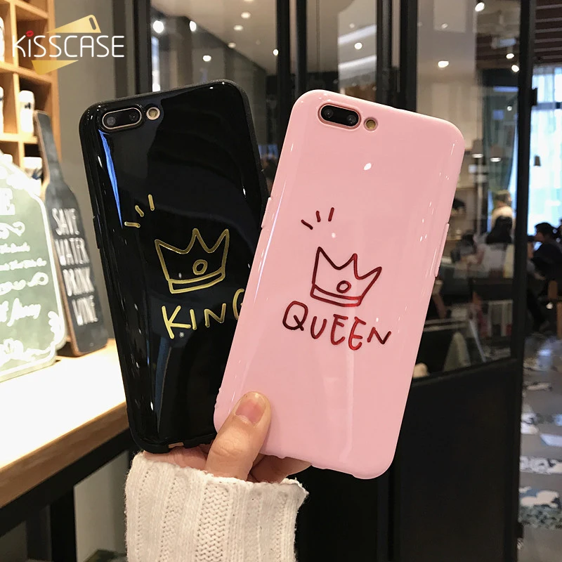 Чехол KISSCASE для iPhone X 6 6S 7 8 Plus с рисунком короны мягкий чехол из ТПУ Funda Caso |